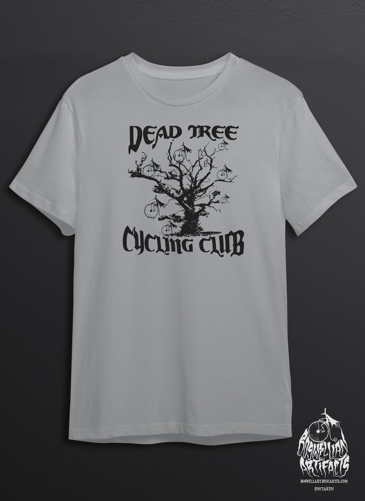 Dead Tree Cycling Club T shirt | Boswellian Artifacts